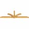 Ekena Millwork Redmond Rough Sawn Timber Gable Bracket, Western Red Cedar, 96"W x 32"H x 4"D x 4"F, 8/12 Pitch GBW096X32X0404RED00RWR - alternate 3